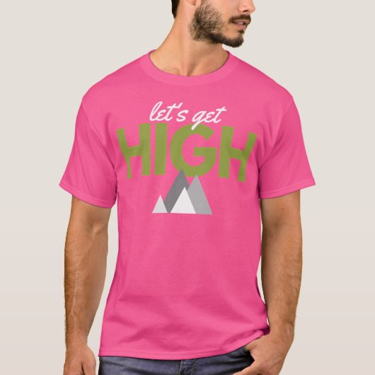 ハイ登山ハイキングを始めよう Tシャツ (正面)