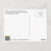 ハイ秋チートリバーバタフライロックポストカード ポストカード (裏面)