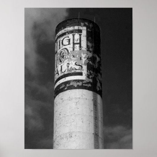 ハイ秋B&W写真ロチェスターNY ポスター (正面)