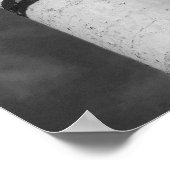 ハイ秋B&W写真ロチェスターNY ポスター (角)