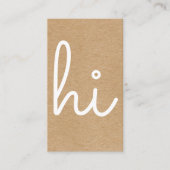 ハイ素朴クラフト 名刺 (正面)