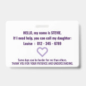 ハイ線維筋痛忍耐pvcバッジ バッジ (裏面)