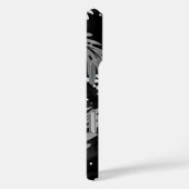 ハイ色彩の鮮やかビススハワイアンフローラ白黒 Case-Mate iPhoneケース (裏面 / 右)