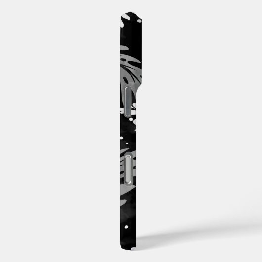 ハイ色彩の鮮やかビススハワイアンフローラ白黒 Case-Mate iPhoneケース (裏面 / 右)