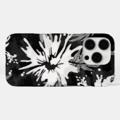 ハイ色彩の鮮やかビススハワイアンフローラ白黒 Case-Mate iPhoneケース (裏面 (横))