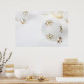 ハイ鍵クリスマスオーナメントホリデーテンプレート ポスター (キッチン)