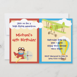 ハイ·アドベンチ飛んでいるャー·バースデー·パーティー 招待状