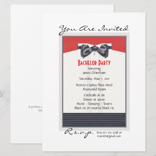 ハイ・ソサエティ © 招待状 (正面/裏面)