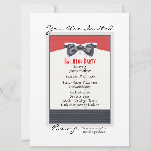 ハイ・ソサエティ © 招待状 (正面)