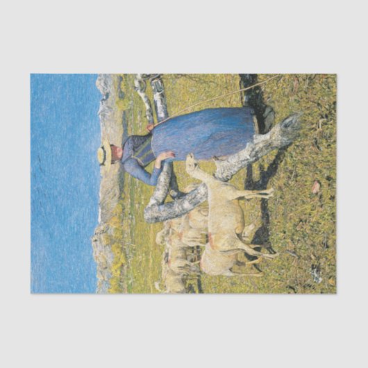 ハイ・ノーン・イン・ザ・アルプスバイ・ジョバンニ・セガンティニ 薄葉紙 (正面)