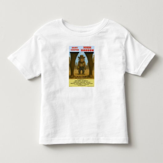 ハイ・バブーン 映画パロディ トドラーTシャツ (正面)