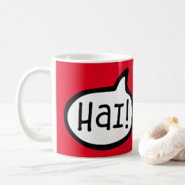 ハイ！マン島マンクスではこんにちは コーヒーマグカップ