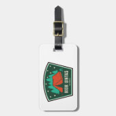 ハイ・ユインタス・ウィルダネス・ユタ・キャンピング ラゲッジタグ (正面縦)