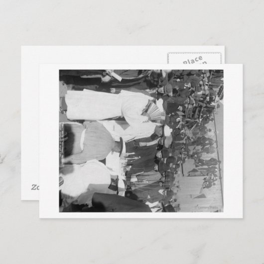 「ハイ・リー」の葬儀での中国人弔問客 ポストカード (正面/裏面)