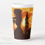 ハウィアンフラダンサー カフェラテマグ (正面)