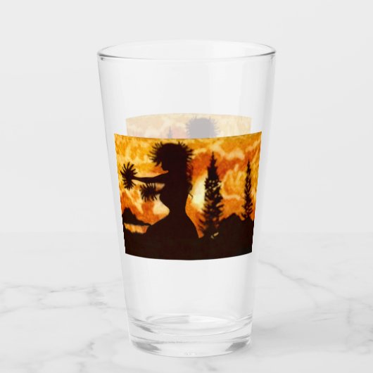 ハウィアンフラダンサー タンブラーグラス (正面)