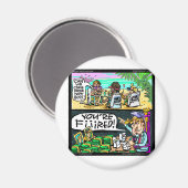 ハウィアン・トランプおもしろい探偵ギフト&カード マグネット (正面/裏面)