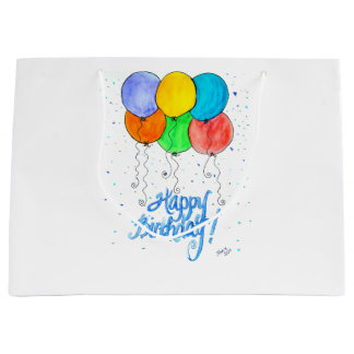 ハウイ誕生日バルーン ラージペーパーバッグ