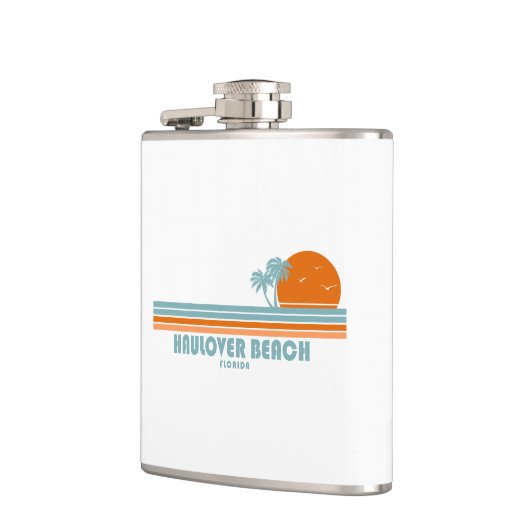 ハウオーバービーチマイアミフロリダサンパームツリーズ フラスク (左)