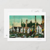 ハウカンアラスカインディアンヴィレッジアンドトーテズ ポストカード (正面/裏面)