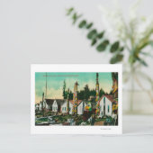 ハウカンアラスカインディアンヴィレッジアンドトーテズ ポストカード (スタンド正面)