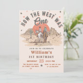 ハウザウェストはワンウエスタンカウボーイ誕生日 招待状 (スタンド正面)