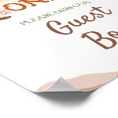 ハウザウェストはワン誕生日カウボーイゲストブック ポスター (角)