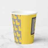 ハウザダック誕生日黄おもしろい色 紙コップ (右)