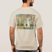 ハウザーユニセックス- Tシャツ(カエル、ラマ、犬) Tシャツ (裏面)