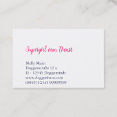 ハウシュラテリンヴィスティンカルテン 名刺 (裏面)