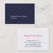 ハウシュラテリンヴィスティンカルテン 名刺 (正面/裏面)