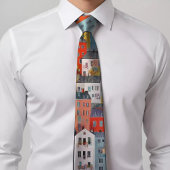 ハウジカラフルングパターンタイ ネクタイ