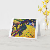 ハウジズアットムルナウ、ワシリーカンディンスキー カード (黄色い花)