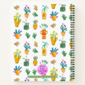 ハウスお洒落プラントキュートボホハンドハンド図解入りの、写真付きの ノートブック (裏面)