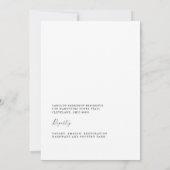 ハウスでのピンクパーティー カクテル ブライダルシャワー 招待状 (裏面)