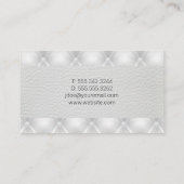 ハウスアイコン |ホワイトレザー強化パディング 名刺 (裏面)