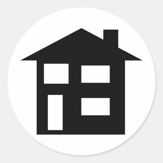 ハウスアイコン ラウンドシール (正面)