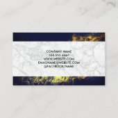 ハウスアイコン |大理石 |金ゴールドダスト 名刺 (裏面)