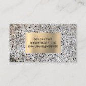 ハウスアイコン | 石壁メタルフレーム 名刺 (裏面)