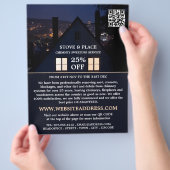 ハウスアットナイトポートレート煙突の清掃サービス チラシ (手)