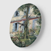 ハウスアットルーイルバイエドワードマネヴィンテージファインアート ラージ壁時計 (傾斜)