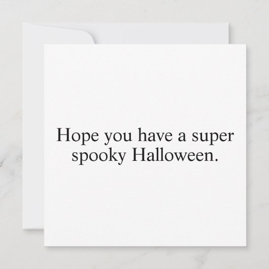 ハウスアフター幽霊のよく出るダークハッピーハローウィン カード (裏面)