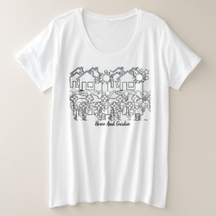 ハウスアンドガーデン プラスサイズTシャツ