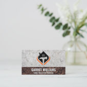 ハウスアンドハンマーロゴ | コンクリートと汚れ 名刺 (スタンド正面)