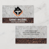 ハウスアンドハンマーロゴ | コンクリートと汚れ 名刺 (正面/裏面)