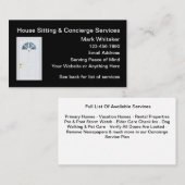 ハウスアンドホームウォッチサービス 名刺 (正面/裏面)