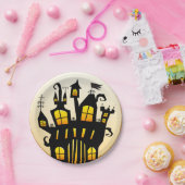 ハウスアンド幽霊のよく出るムーン紙プレート ペーパープレート (パーティー)