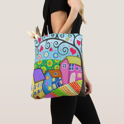 ハウスアートワーク トートバッグ (クローズアップ)