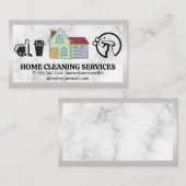 ハウスイラストレーション |アイコンのクリーニング 名刺 (正面/裏面)