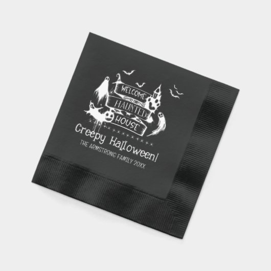 ハウスイー幽霊のよく出るトハロウィーン 箔ナプキン (左)